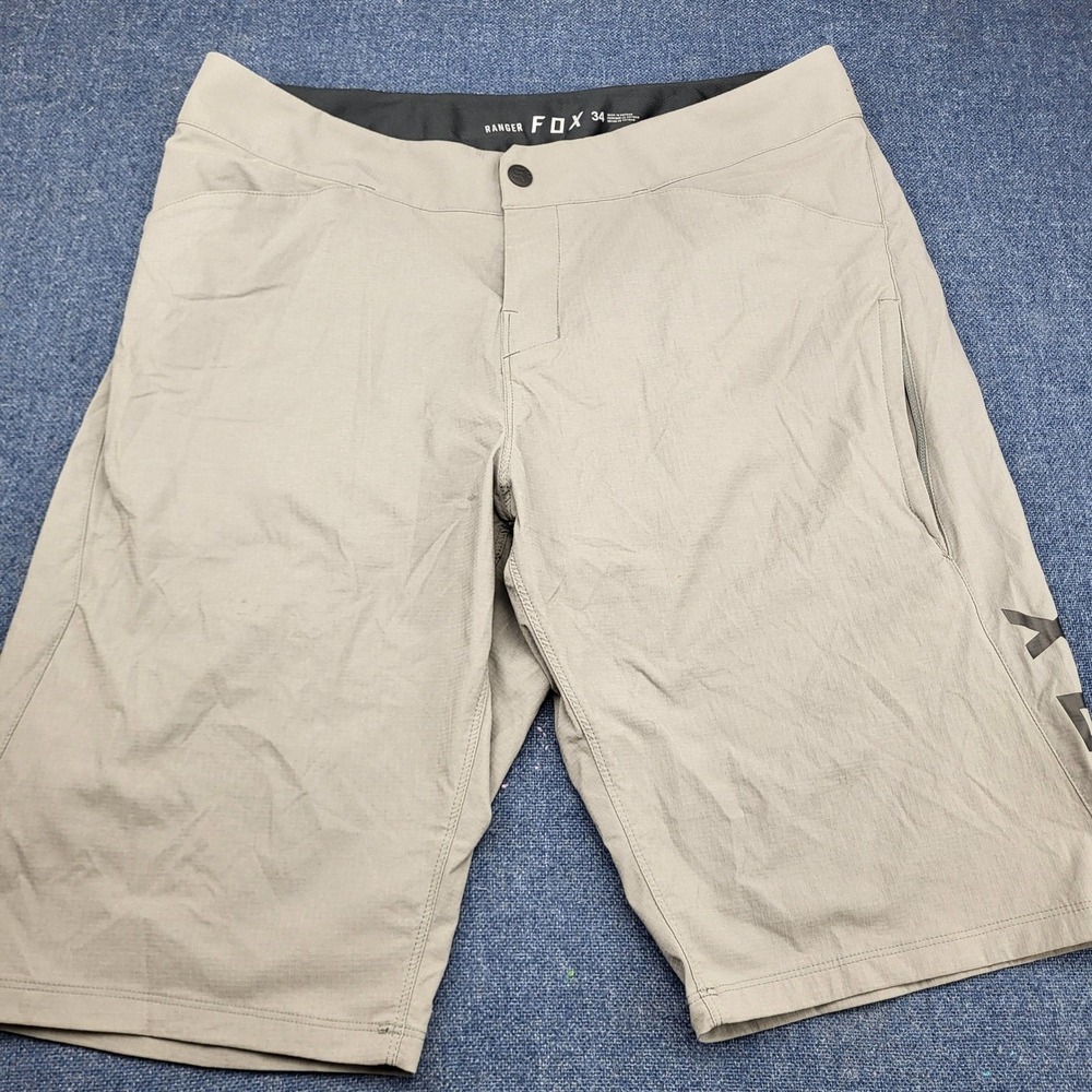 Fox Racing Ranger MTB Mountain Bike Shorts Khaki Tan Mens 34 Ripstop Tech